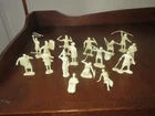 Vintage Marx Ben Hur Playset #4701 Series 5000 complete set of 16 Cream Figures