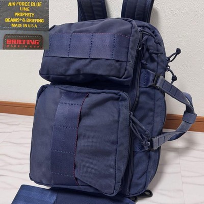BRIEFING × BEAMS PLUS Neo Trinity 3-Way Bag Navy Blue Ballistic 