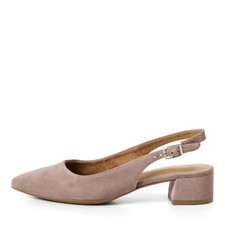 Tamaris Sling 29500 Taupe - Leder Slingpumps mit Touch-it Fußbett