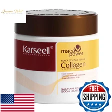 Karseell 500ml Collagen Hair Mask Deep Repair Argan Oil for Dry Damaged Hair