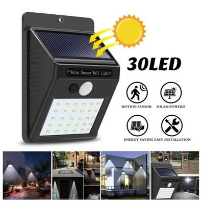 30 LED Solar Light PIR Motion Sensor Wall Light Outdoor Solar Lamp Waterproof