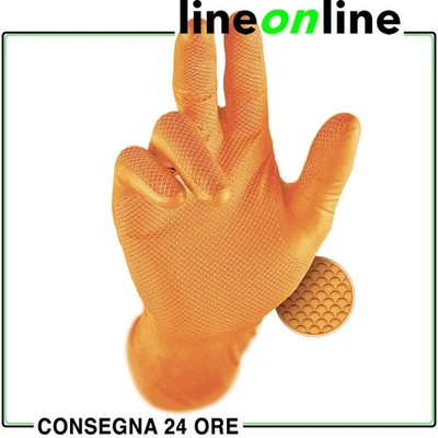 Guanti in nitrile grippaz Issaline 246OR arancione