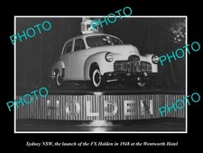Sydney Nsw The Launch Of The Fx Holden c1948 2 Large Historic Old Photo