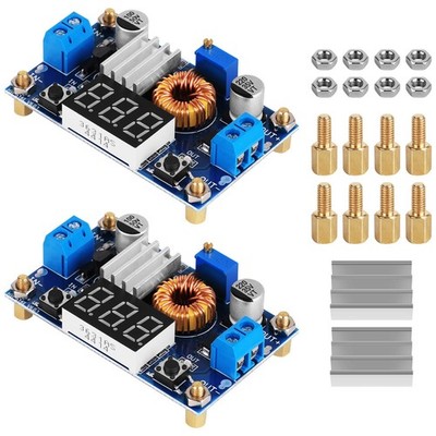 DC to DC Buck Converter 5A 4-38V to 1.25-35V, 75W High Power Adjustable Step-...