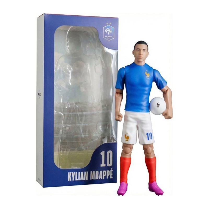 Figurine articulée Mbappé 10 MEGABLEU de 20 cm aux poses réalistes