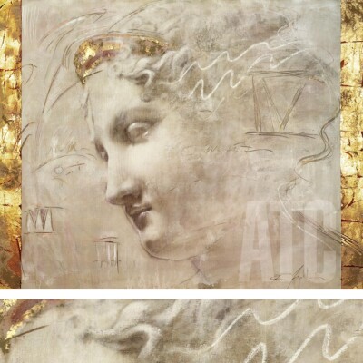 44W''x35H'' SONG OF ATHENA by RICHARD FRANKLIN - EUROPEAN ROMANTIC STYLE CANVAS