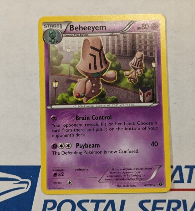 Beheeyem 62/99 Non Holo Rare Next Destinies Pokemon TCG