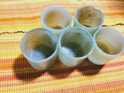Vintage JADE  5 TEA Cups  Flower Design Chinese Preowned — photo 6