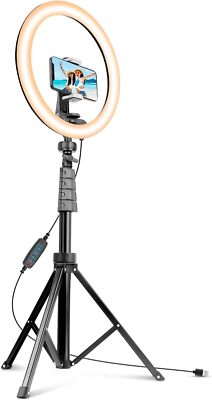 12-inch Ring Light with 62-inch Selfie Stick, Sensyne Tripod and Phone  Holder
