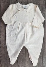 Baby Girl Carter's Classics Vintage 3-6 Month Cream Lace Footed Outfit