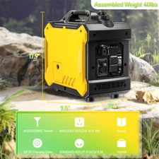 Super Quiet Inverter Generator 2000w Portable Generator EPA Compliant 120V