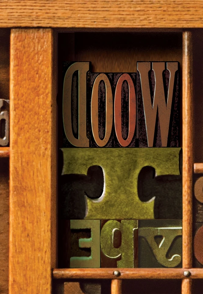 ART PRINT: NEWEST! Actual Size Lg. Hamilton Wood Type Drawer Art PRINT - Image 2 of 4