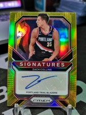2020-21 Panini Prizm Zach Collins Signatures SI-ZCO Gold 02/10!
