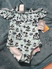 GIRLS 4 DISNEY STORE SWIMSUIT STITCH New Toddler Swim Water