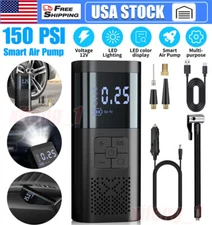 Tire Inflator Portable Air Compressor 150 PSI Air Pump for Car, Bike, Motorcycle