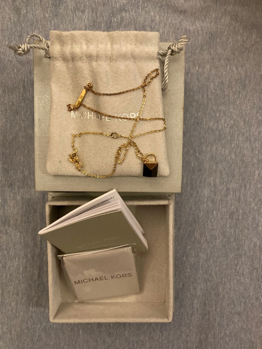 Michael Kors padlock necklace