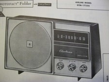 AIRLINE GTM-1725A RADIO PHOTOFACT