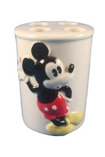Vtg Disney Mickey Mouse Toothbrush Holder Stand Bathroom Decor Collectible Japan
