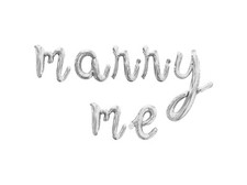 MARRY ME Cursive Letter Balloon Banner Marriage Proposal Party Decorations