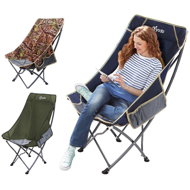 high back camping chair