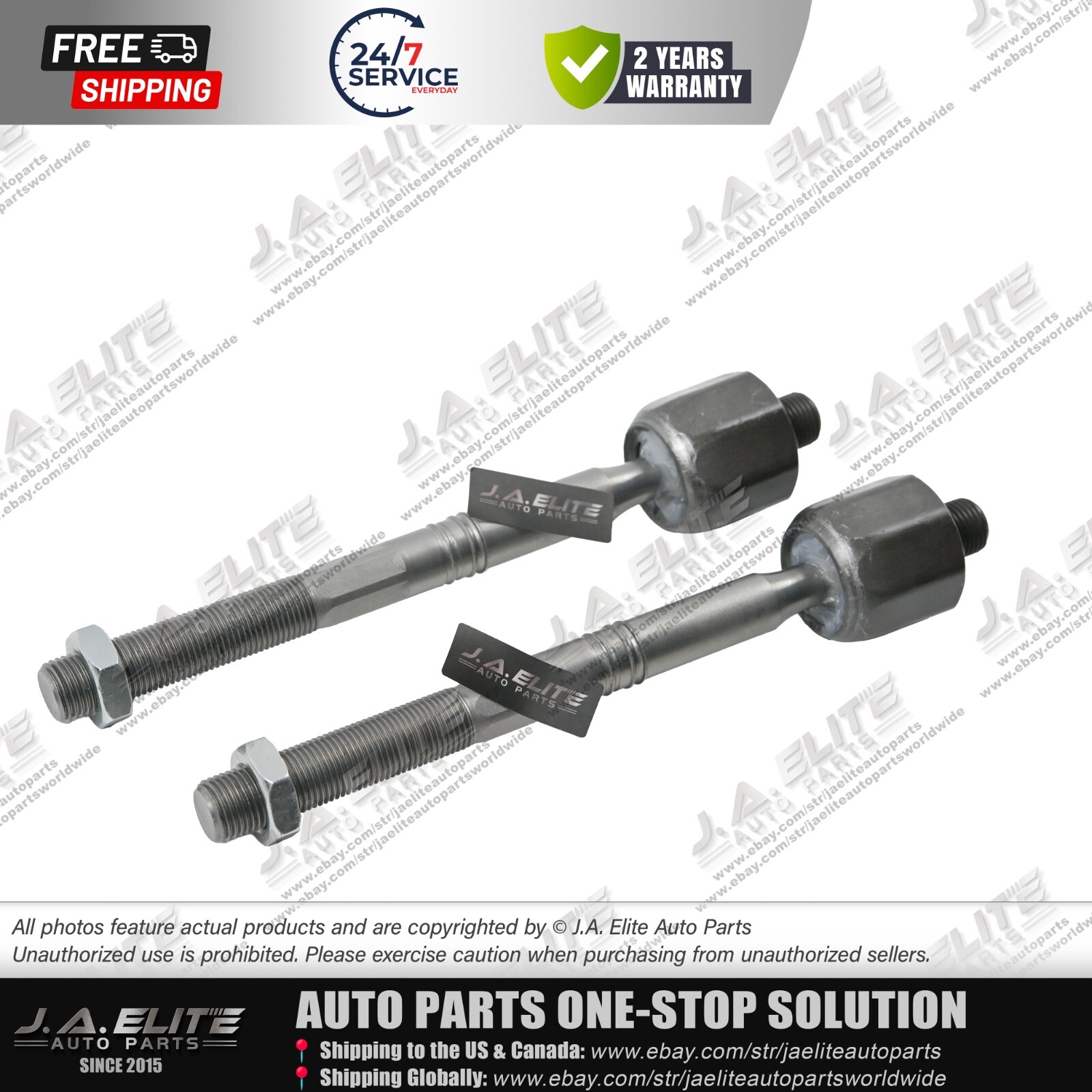 2pcs Inner Tie Rod End for Maserati Quattroporte 673008100, Electronic Steering