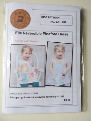 Sewing Sanctuary SJP--001 Schnittmuster Elie Trägerkleid Alter 0-3 Jahre NEU