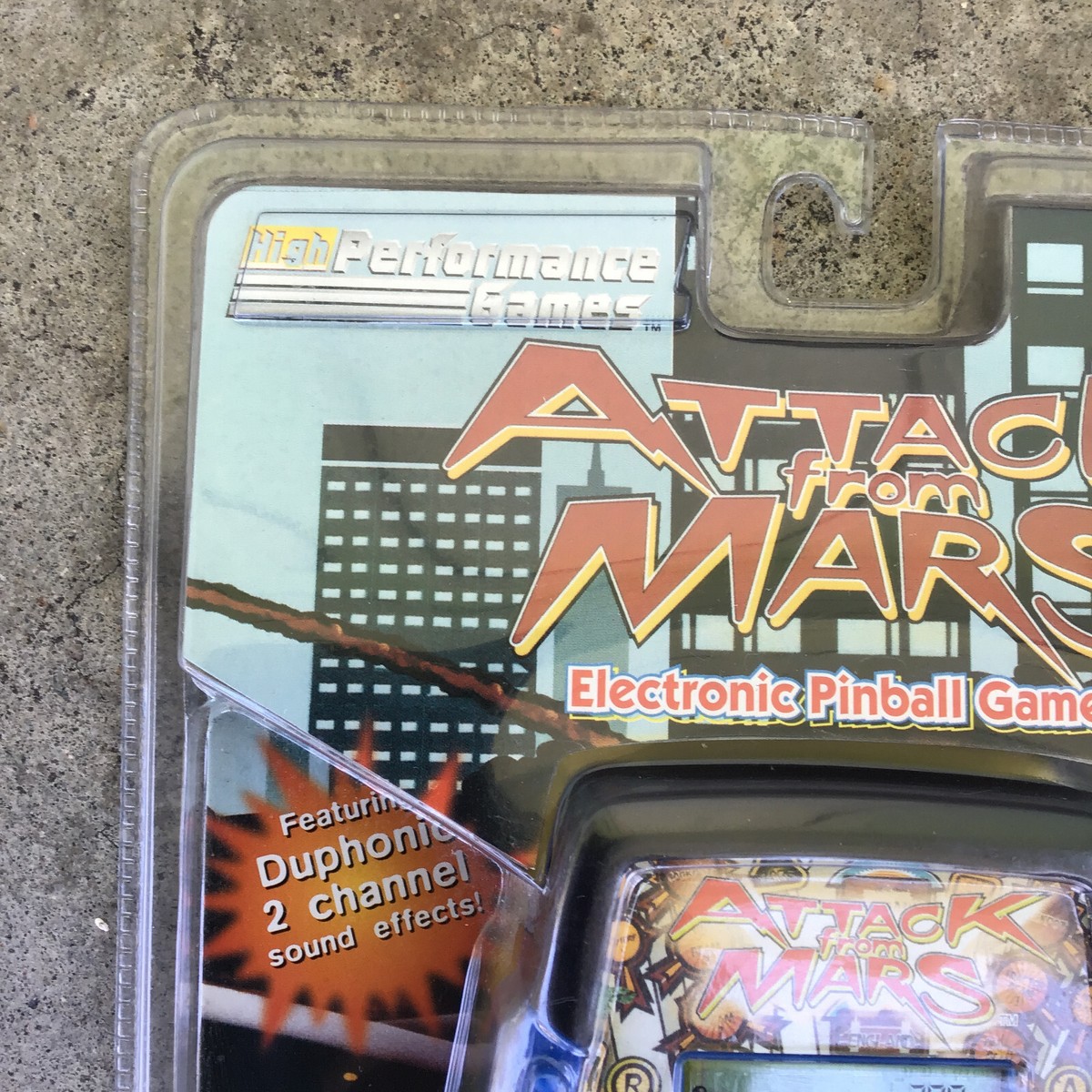 Sealed Attack from Mars 1998 Tiger Handheld Pinball Game NIP Model