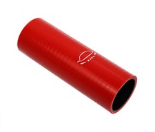 6 Long 4-ply Reinforced High Temp Straight 1.75 Id Coupler Silicone Hose Red