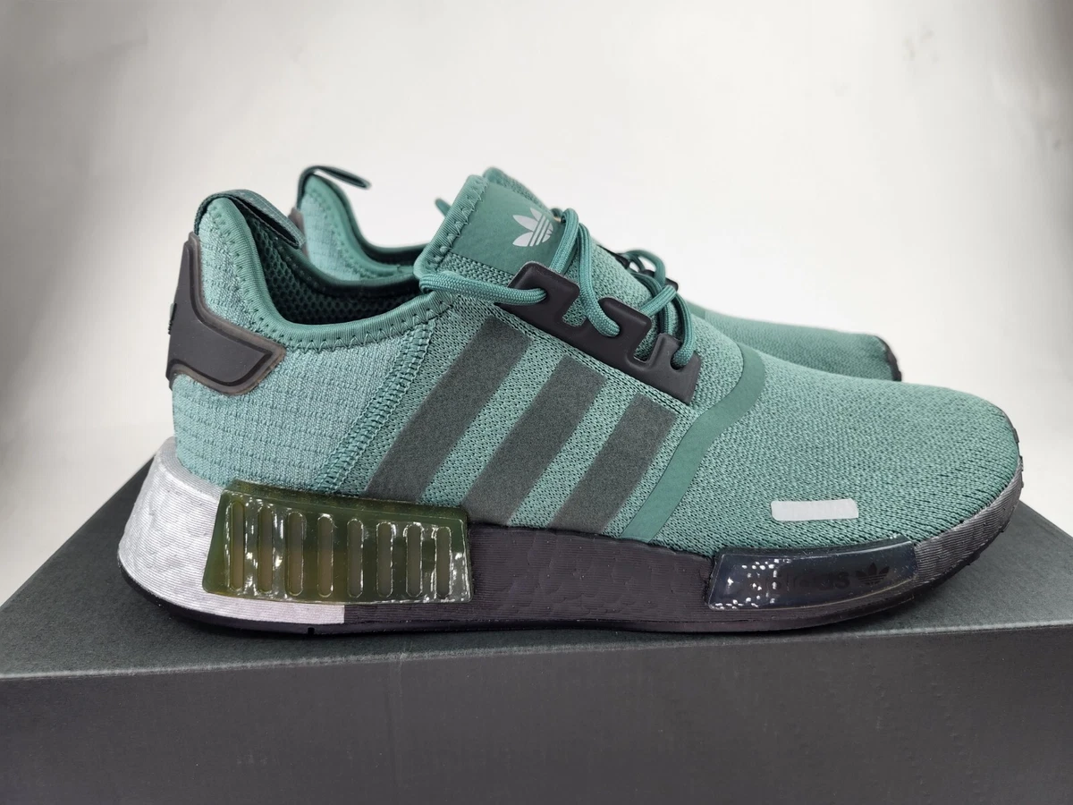 Originals NMD R1 Boost Tech Emerald Green White Silver Black GX6468 NEW | eBay