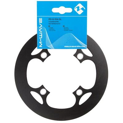 M-Wave Fahrrad Kettenschutzring E-Bike 44d Schwarz Aluminium CNC 104mm Lochkreis