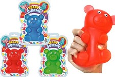 Jumbo Squishy Gummy Bear Toy 3 Packs Assorted JA-RU Squeeze Stretchy Bear S...