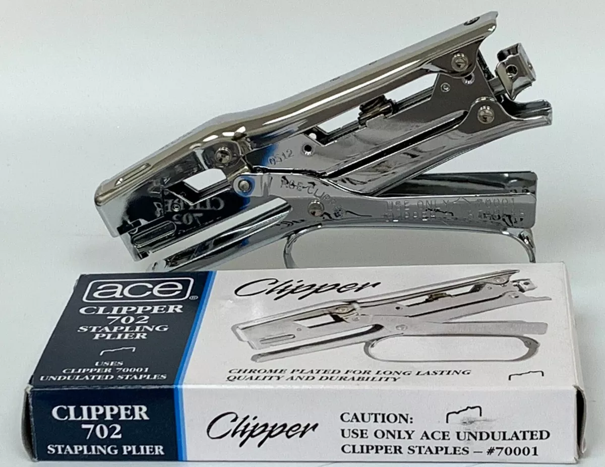 Ace Clipper 702 Stapler Chrome Plated Pack of 2 eBay