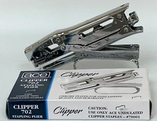Ace Clipper 702 Stapler Chrome Plated (Pack of 2)