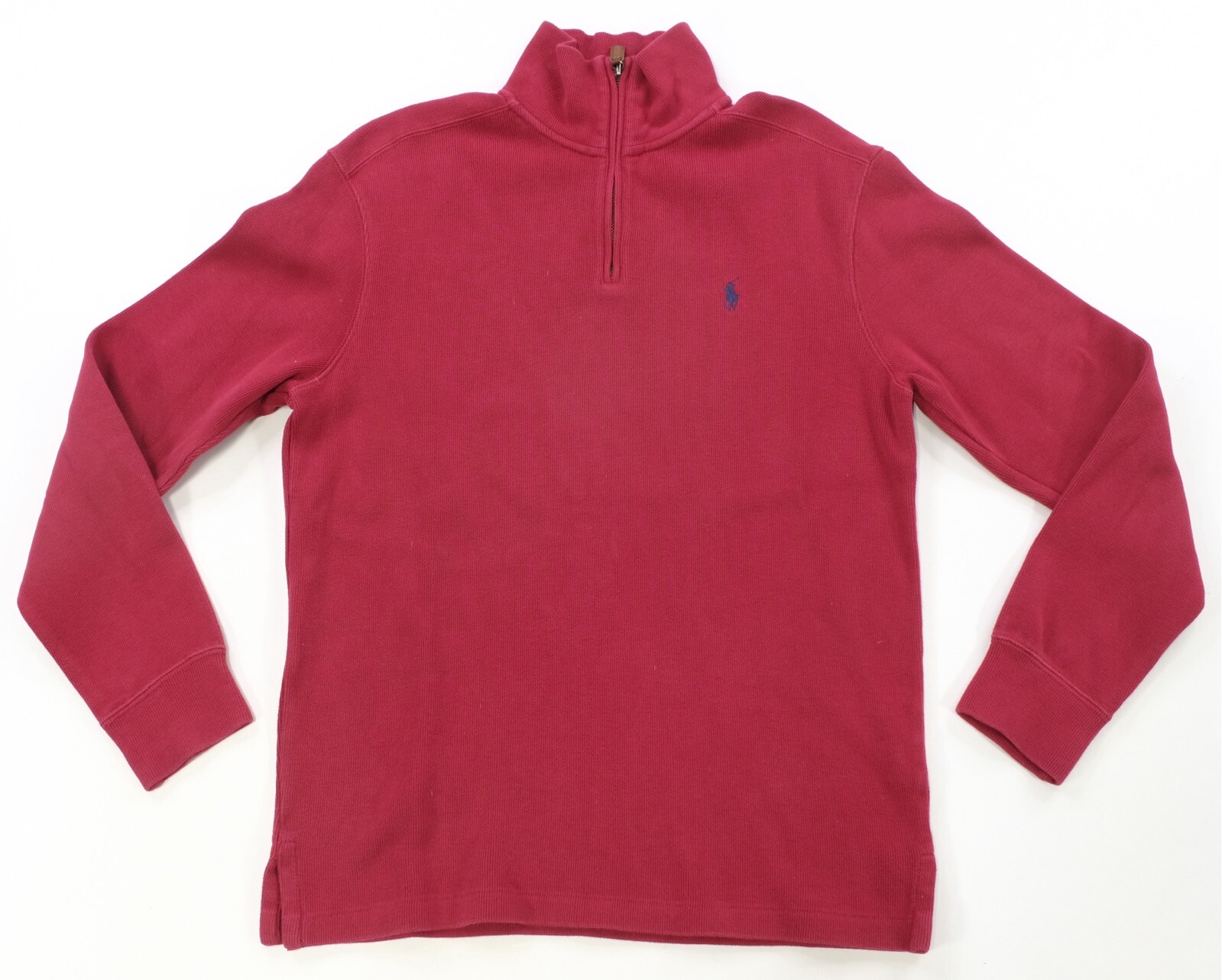 Rara felpa pullover vintage POLO RALPH LAUREN piccolo pony 1 4 zip anni 90 rossa S
