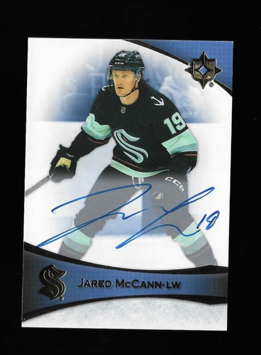 JARED MCCANN auto  2022-23 UPPER DECK ULTIMATE COLLECTION on card AUTOGRAPH #19 - Picture 2 of 3