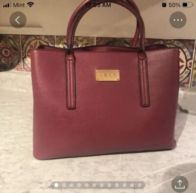 Bebe Los Angeles Handbag NWT Tote Satchel Style Pretty Raspberry Pink