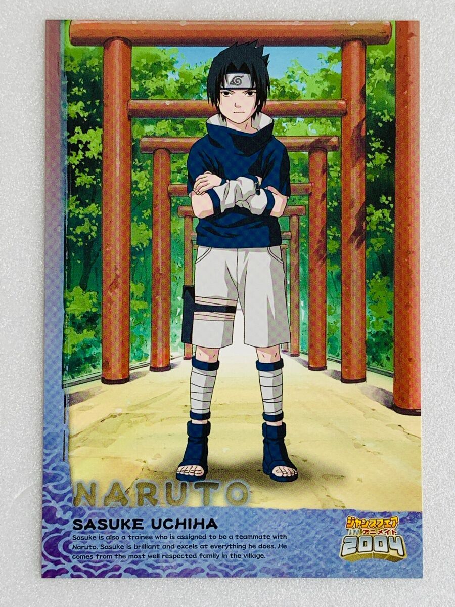 NARUTO Postcard SASUKE UCHIHA 2004 Jump fair Kazuki Takahashi From