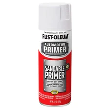White Sandable Primer Spray sands All purpose Rust Preventative 12 Oz (6-Pack)