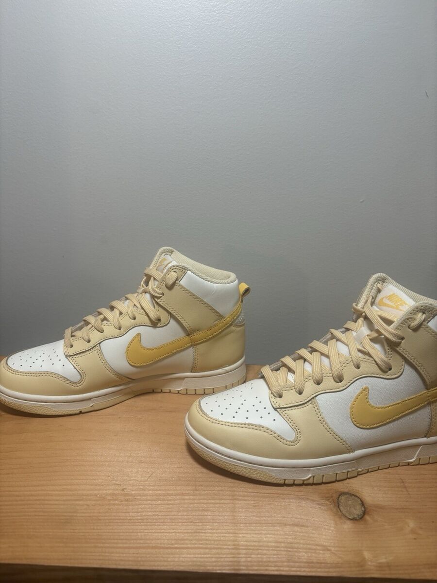 スニーカー Nike Dunk High cut Pale Vanilla Topaz Gold Size 8 - Nike Dunk High Pale Vanilla Topaz W | eBay