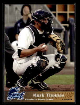 Mark Thomas 2011 Charlotte Stone Crabs Team Set