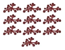 ☀️NEW LEGO 10x Dark Red Plant 6 x 5 Leaf Leaves Tree CITY Forest Fall Seasons