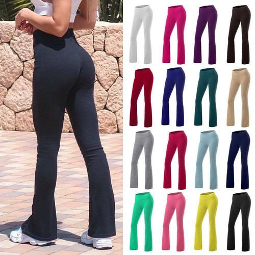 Women Flared Yoga Pants Bootcut Bootleg 