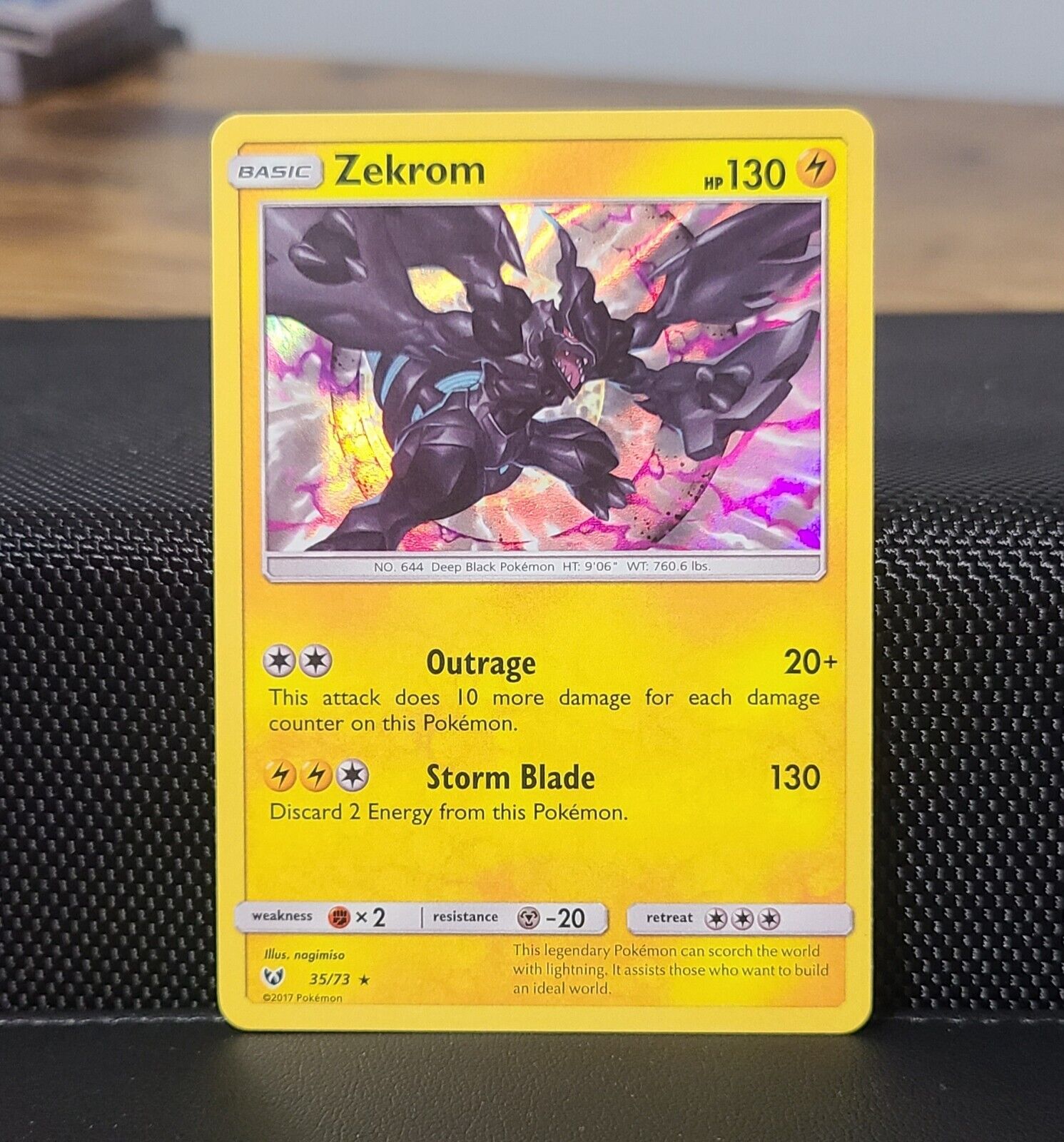 Pokémon TCG Zekrom Shining Legends 35/73 Reverse Holo Holo Rare for sale  online