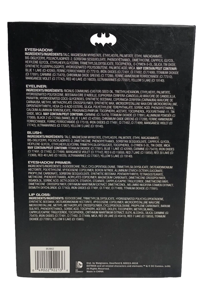 Batgirl Comic Beauty Book Eyeshadow Eyeliner Blush Primer Lip Gloss  - Image 2 of 4