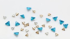 Superior PRIMERO 4722 Triangle Fancy Stones Crystals 4mm 6mm Different Colors