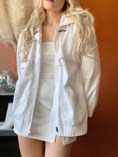 Weather Master Windbreaker 1980s Vintage Jacket White