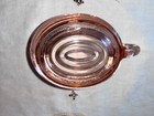 PRETTY VINTAGE PINK DEPRESSION GLASS RIBBED CREAMER CREAM PITCHER — photo 7