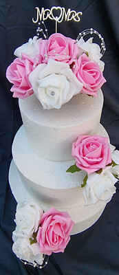 26 Farben Mr & Mrs Hochzeitstag Geburtstag Tortenaufleger Set Rosen Blumen