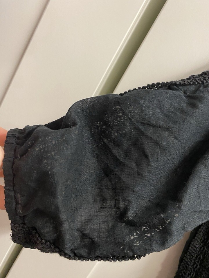 ZIMMERMANN Black Cotton Midi Dress Size 0 (68) eBay