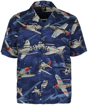 Benny's USA Fighter Planes Men s Hawaiian Shirt